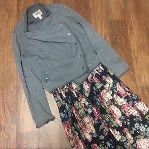 Gray Draped Jacket with Buttons (free with bundle)